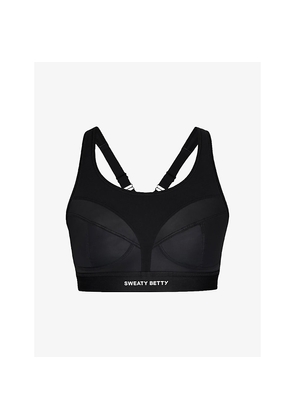 Womens Sweaty Betty Power Pro Branded Stretch-Woven Bra