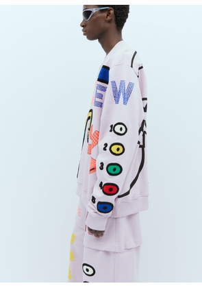 Walter Van Beirendonck Colors By Numbers Sweatshirt - Man T-shirts Lilac S
