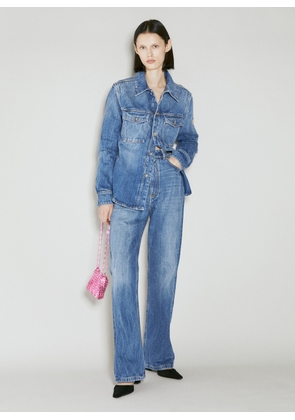 Paco Rabanne Veste Heavy Denim Shirt - Woman Shirts Blue Fr - 38