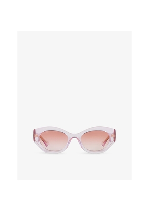 Gucci Gc002254 Round-Frame Injected Sunglasses