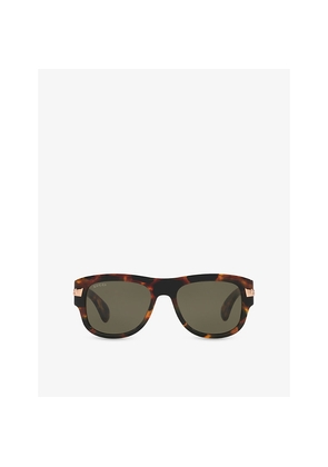 Gucci Gg1517S Square-Frame Acetate Sunglasses