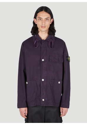 Stone Island Patch Pocket Compass Patch Jacket - Man Jackets Purple Xxl