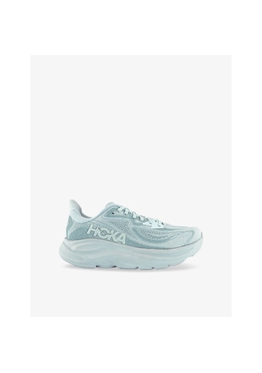 Womens Hoka Clifton 10 Knitted Low-Top Trainers
