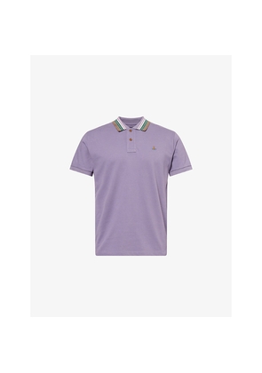 Mens Vivienne Westwood Classic Embroidered-Logo Polo Top