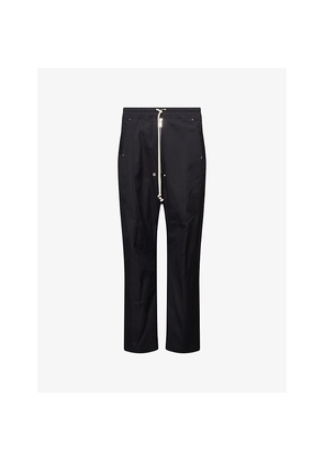 Mens Rick Owens Bela Straight-Leg Cotton Trousers