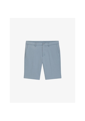 Mens Boss Elasticated-Waist Slim-Fit Stretch-Woven Shorts