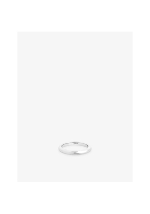 Womens Astrid & Miyu Stacking Rhodium-Plated Sterling-Silver Ring