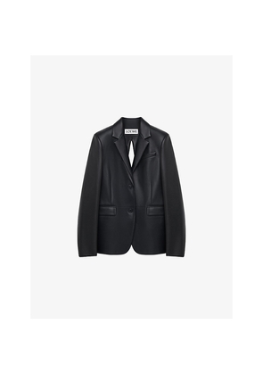 Womens Loewe Tailored Split-Back Leather Blazer