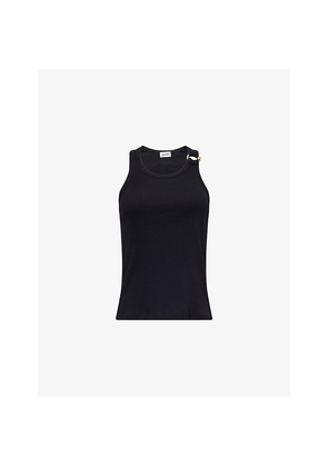 Womens Jean Paul Gaultier Ribbed Sleeveless Cotton-Jersey Top