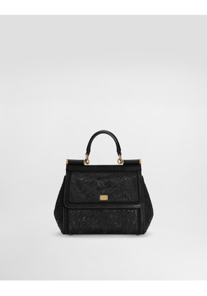 Dolce & Gabbana Medium Sicily Handbag - Woman Handbags Black Onesize