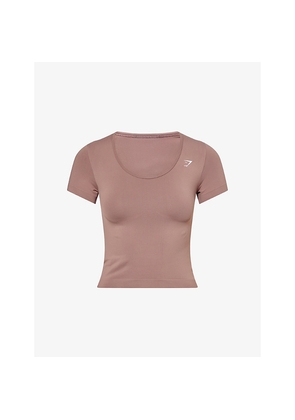 Womens Gymshark Everyday Seamless Slim-Fit Crew Neck Jersey T-Shirt