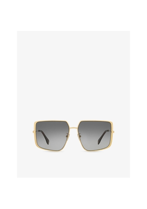Womens Fendi Fe40148U Irregular Metal Sunglasses