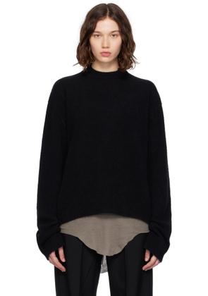Rick Owens Black Concordians Tommy LS Sweater