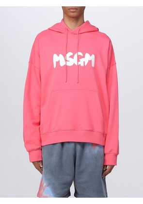 Msgm sweatshirt in cotton with printed logo