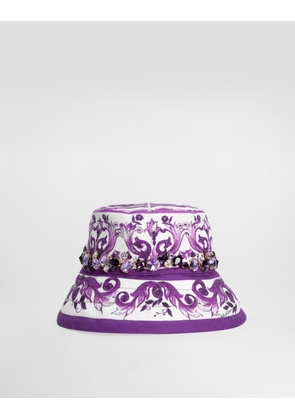 Dolce & Gabbana Majolica-print Hat - Woman Hats And Gloves Multicolor 56