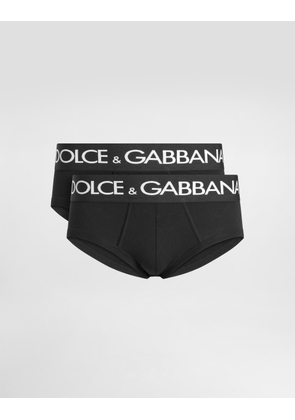 Dolce & Gabbana Slip Brando 2-pack - Man Underwear And Loungewear Black Cotton 5