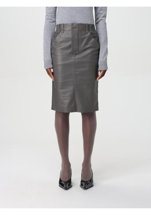 Skirt SAINT LAURENT Woman color Grey