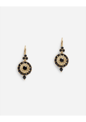 Dolce & Gabbana Sicily Earrings 18-carat Yellow Gold And Black Sapphires - Woman Earrings Gold Onesize