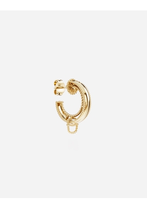 Dolce & Gabbana Lettering Earring18-carat Yellow Gold - Woman Gold Onesize