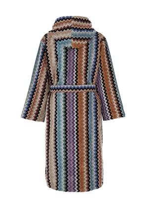 Missoni adam Multicolor Bathrobe With Zig Zag Motif In Cotton