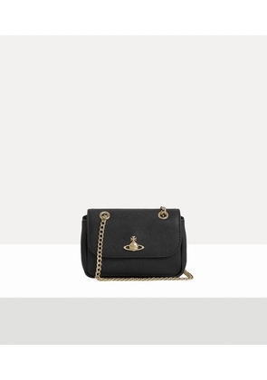 Vivienne Westwood Small Purse Saffiano Leather Plain Black3d-orb One Size Women