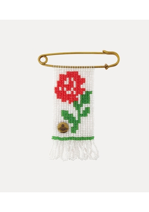Vivienne Westwood Rose Beaded Charm Woven Beading One Size Unisex