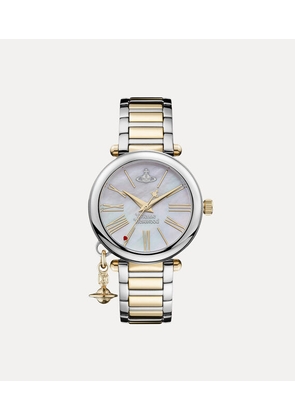 Vivienne Westwood Mother Orb Watch Silver / Gold Stainless Steel / Mother Of Pearl Women
