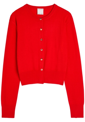 Calvin Klein Lila Wool Cardigan - Red - S (UK8-10 / S)