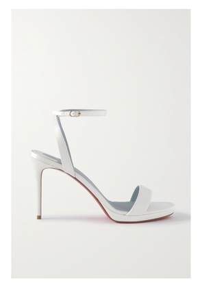 Christian Louboutin - Loubi Queen 100 Satin Sandals - White - IT34,IT35,IT35.5,IT36,IT36.5,IT37,IT37.5,IT38,IT38.5,IT39,IT39.5,IT40,IT40.5,IT41,IT41.5,IT42