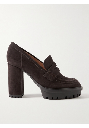 Gianvito Rossi - 70 Suede Pumps - Brown - IT35,IT36,IT36.5,IT37,IT37.5,IT38,IT38.5,IT39,IT39.5,IT40,IT40.5,IT41,IT41.5,IT42