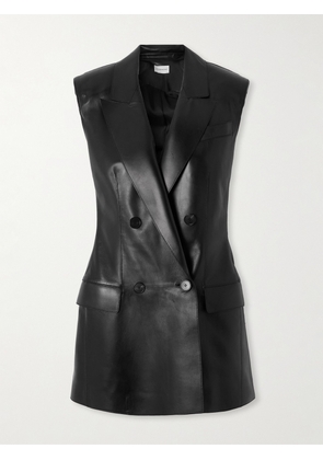 Givenchy - Double-breasted Leather Vest - Black - FR 34,FR 36,FR 38,FR 40
