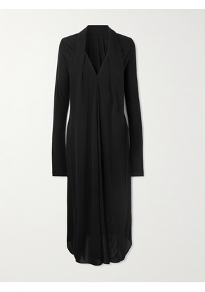 TOTEME - Draped Knitted Maxi Dress - Black - DK32,DK34,DK36,DK38,DK40,DK42