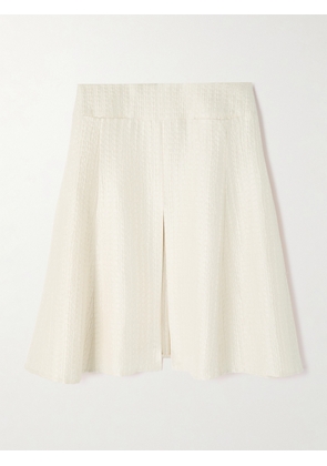 Alaïa - Silk-cloqué Midi Skirt - Ivory - FR 34,FR 36,FR 38,FR 40,FR 42