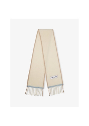 Acne Studios Brand-Patch Knitted Scarf