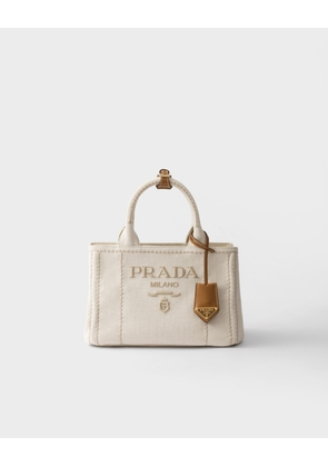 Prada Jardinière small linen blend handbag