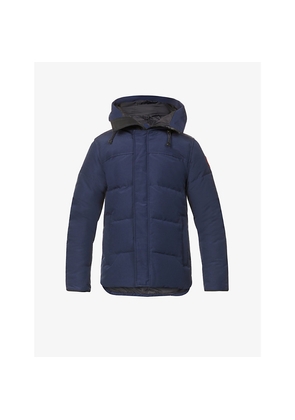 Mens Canada Goose Macmillan Funnel-Neck Twill-Down Parka Jacket