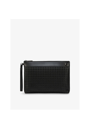 Mens Christian Louboutin Funky Grained Leather Pouch
