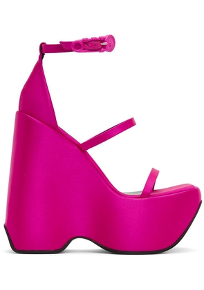 Versace Pink Triplatform Heeled Sandals