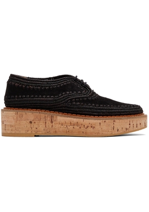 Gabriela Hearst Black Clergerie Edition Suede Louis Brogues