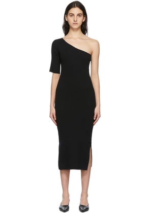Matériel Tbilisi Black One Shoulder Ribbed Dress