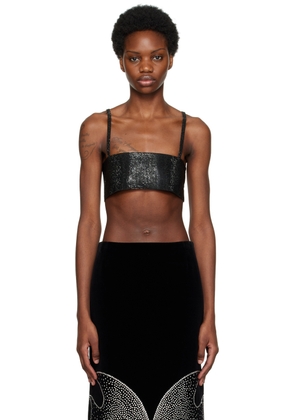 NUÉ Black Rhinestone Camisole