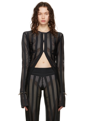 FAL-ASH SSENSE Exclusive Black Perforated Shirt