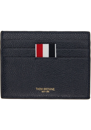 Thom Browne Navy 4-Bar Card Holder