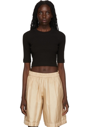 Rosetta Getty Black Cotton T-Shirt