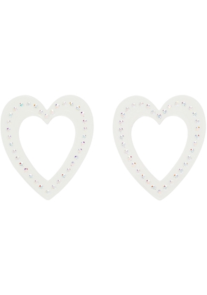 Safsafu Transparent Big Heart Earrings