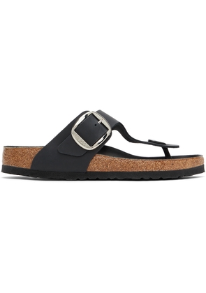 Birkenstock Black Regular Gizeh Big Buckle Sandals