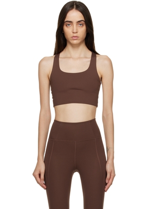 Girlfriend Collective Brown Paloma Sports Bra