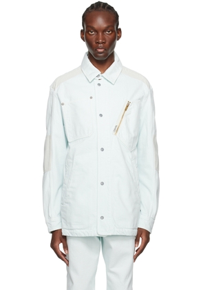 Objects IV Life Blue Stamped Denim Shirt