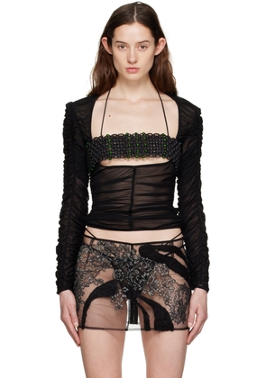 Shawna Wu SSENSE Exclusive Black Long Sleeve T-Shirt