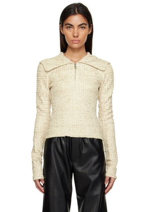 Nanushka Off-White Leiko Long Sleeve T-Shirt